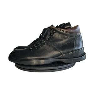 Mens Coach Aaron Mens Size 8.5D Leather Chukka Ankle Boots Black